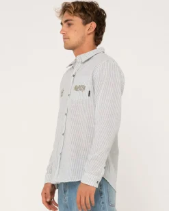 Boat Day Linen Long Sleeve Shirt | Rusty Clearance
