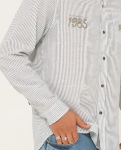 Boat Day Linen Long Sleeve Shirt | Rusty Clearance