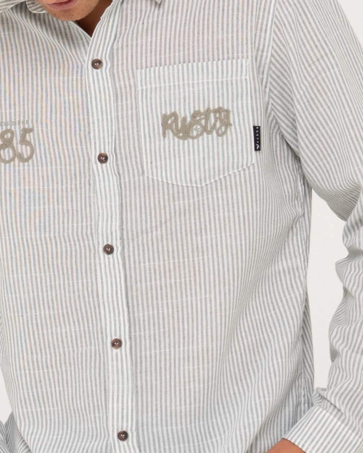 Boat Day Linen Long Sleeve Shirt | Rusty Clearance