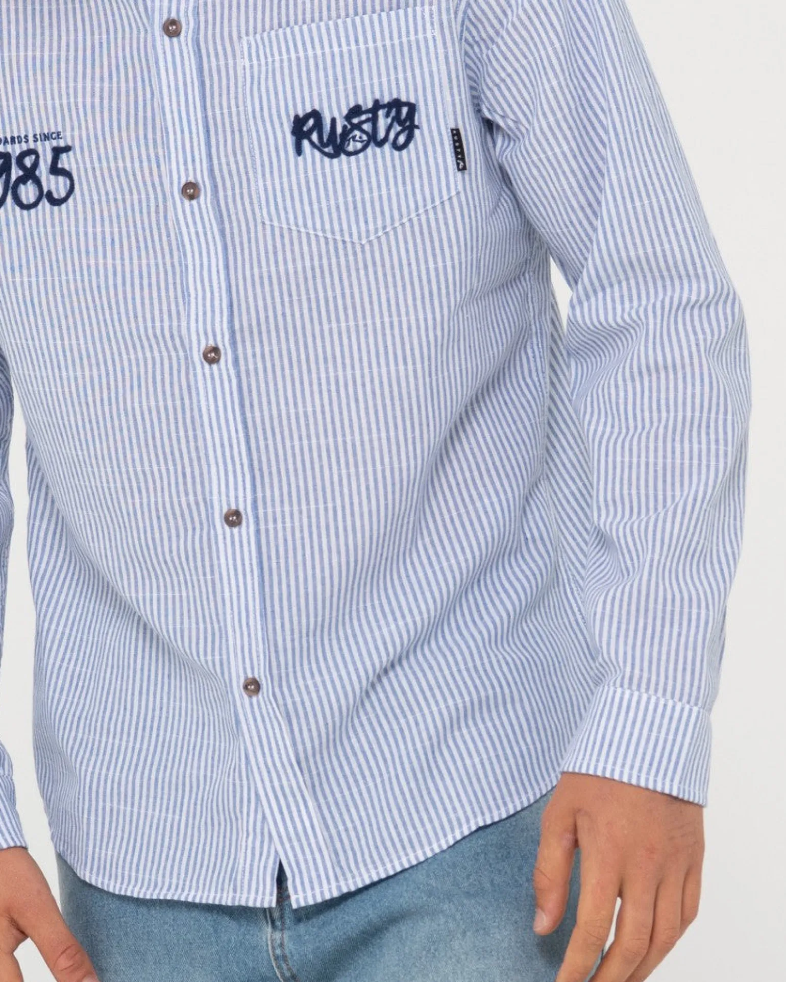 Boat Day Linen Long Sleeve Shirt | Rusty Outlet