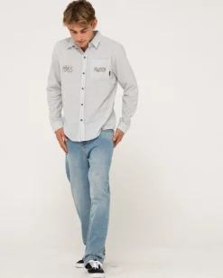 Boat Day Linen Long Sleeve Shirt | Rusty Clearance