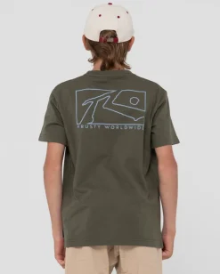 Boxed Out Short Sleeve Graphic Tee Boys | Rusty Cheap