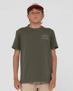 Boxed Out Short Sleeve Graphic Tee Boys | Rusty Cheap