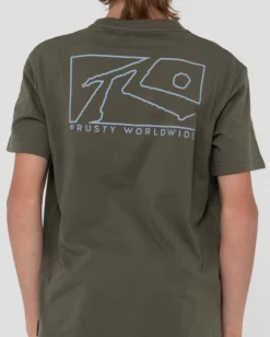 Boxed Out Short Sleeve Graphic Tee Boys | Rusty Cheap