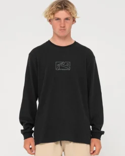 Boxed Out Waffle Long Sleeve Tee | Rusty Flash Sale