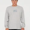 Boxed Out Waffle Long Sleeve Tee | Rusty Discount