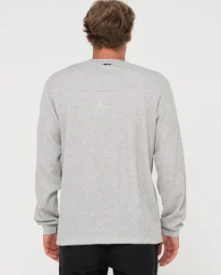 Boxed Out Waffle Long Sleeve Tee | Rusty Discount