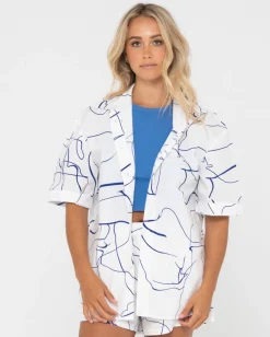 Brush Strokes Short Sleeve Shirt | Rusty Clearance