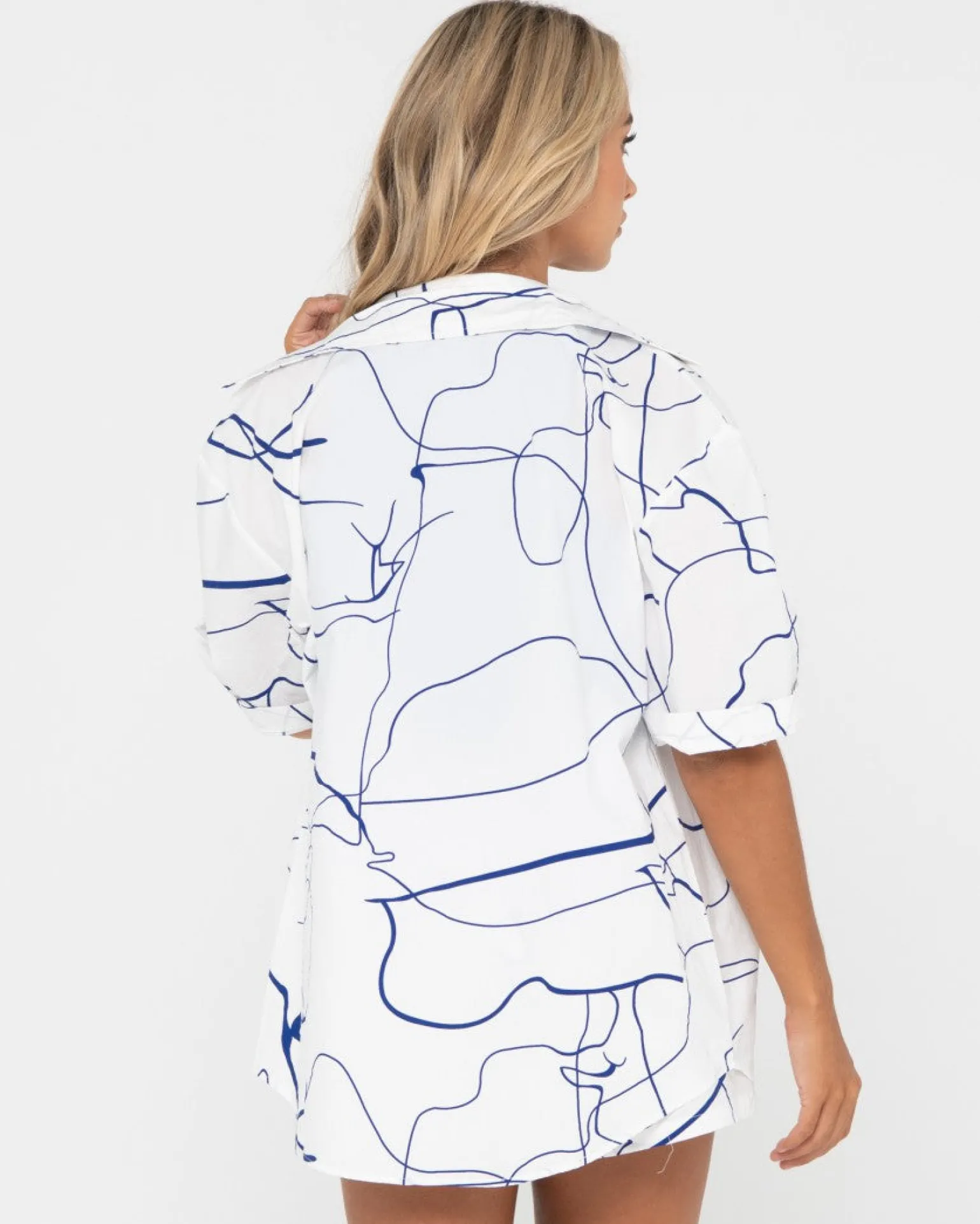 Brush Strokes Short Sleeve Shirt | Rusty Clearance