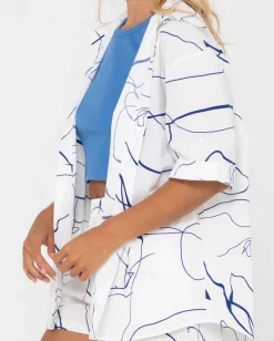 Brush Strokes Short Sleeve Shirt | Rusty Sale