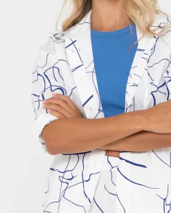 Brush Strokes Short Sleeve Shirt | Rusty Clearance