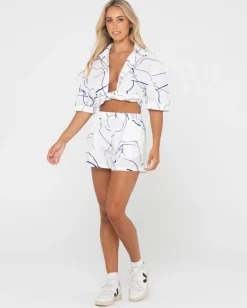 Brush Strokes Short Sleeve Shirt | Rusty Clearance