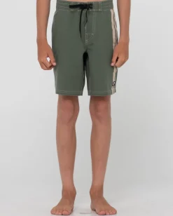 Burnt Rubber Vintage Wash Boardshort Boys | Rusty Discount