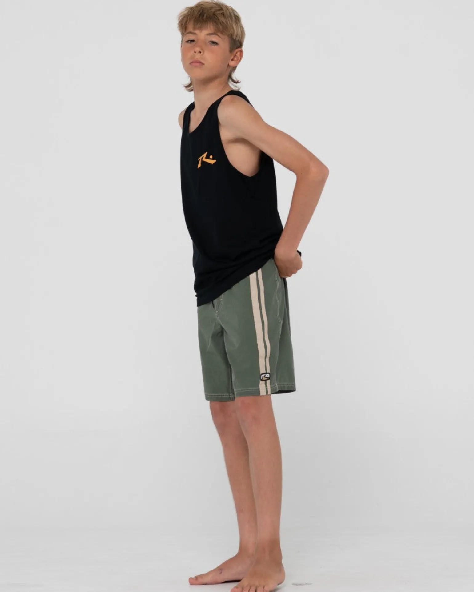 Burnt Rubber Vintage Wash Boardshort Boys | Rusty Discount