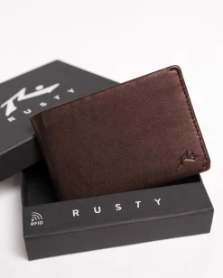 Busted Leather Wallet | Rusty Best Sale