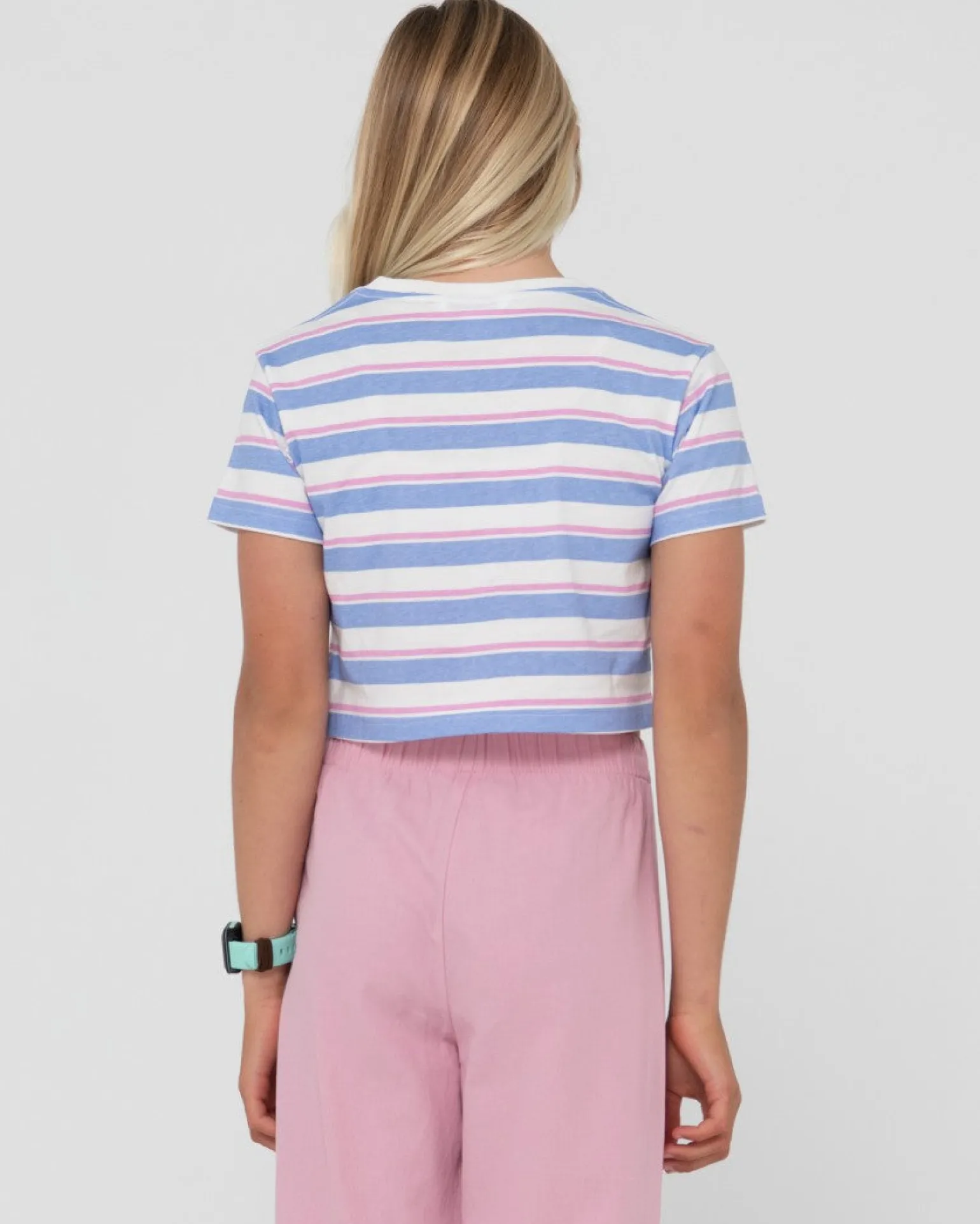 Camila Stripe Cropped Teee Girls | Rusty Online