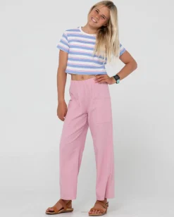 Camila Stripe Cropped Teee Girls | Rusty Online