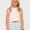 Camila Stripe Muscle Tank Girls | Rusty Online