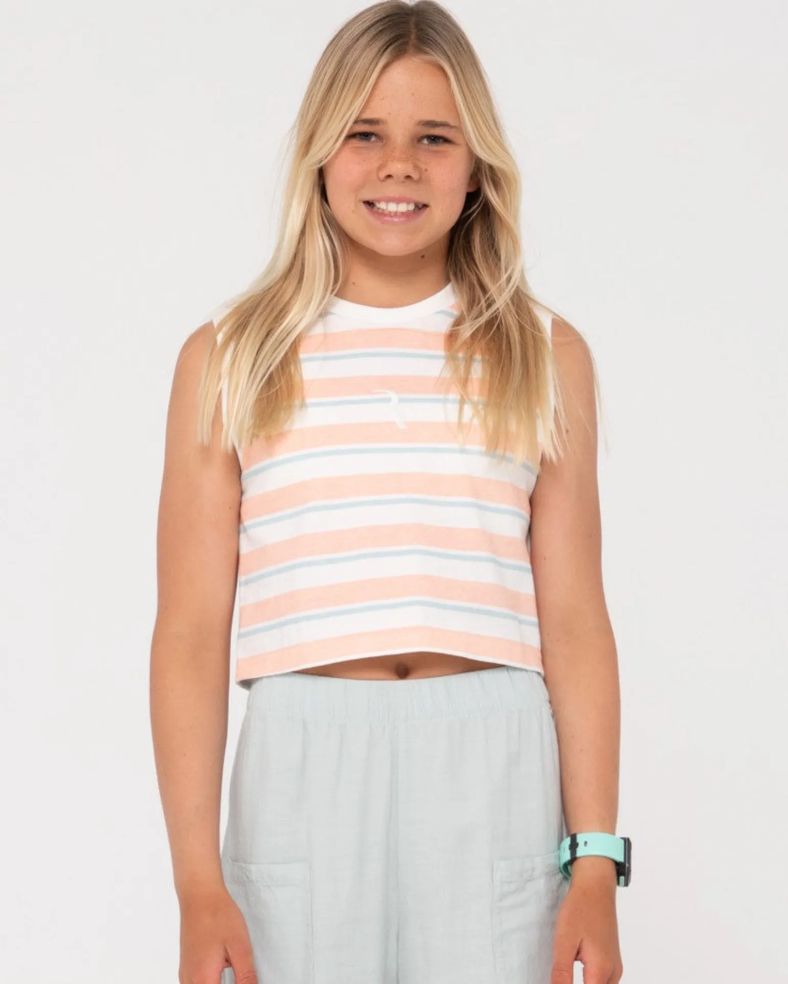 Camila Stripe Muscle Tank Girls | Rusty Online