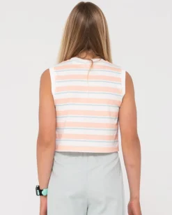 Camila Stripe Muscle Tank Girls | Rusty Online