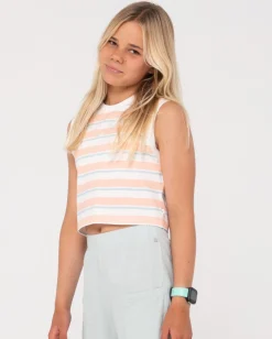 Camila Stripe Muscle Tank Girls | Rusty Online