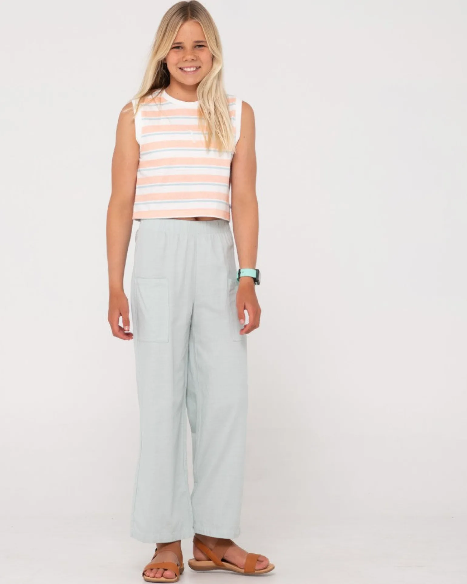 Camila Stripe Muscle Tank Girls | Rusty Online