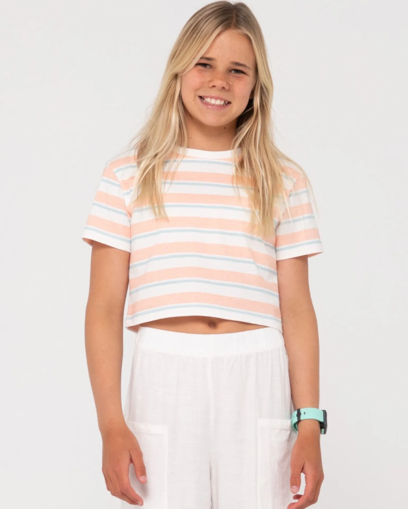 Camila Stripe Tee Girls | Rusty Shop