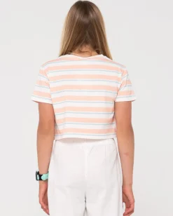 Camila Stripe Tee Girls | Rusty Shop