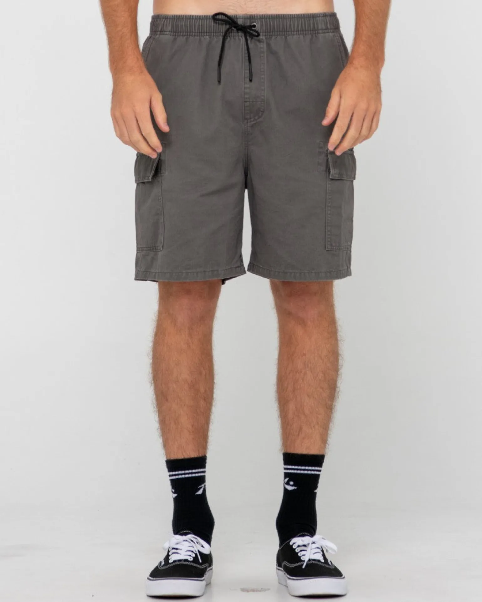 Camper Vintage Wash Cargo Elastic Short | Rusty Shop