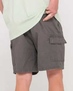 Camper Vintage Wash Cargo Elastic Short | Rusty Shop