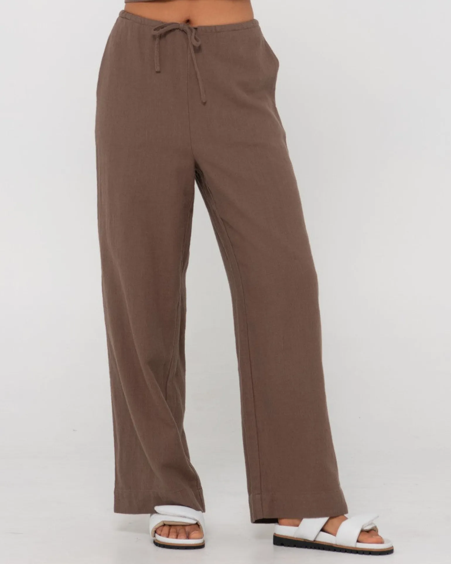 Carolina High Waisted Relaxed Fit Linen Pant | Rusty Fashion