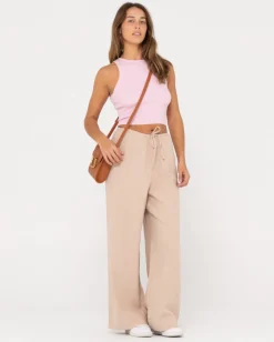 Carolina High Waisted Relaxed Fit Linen Pant | Rusty Best