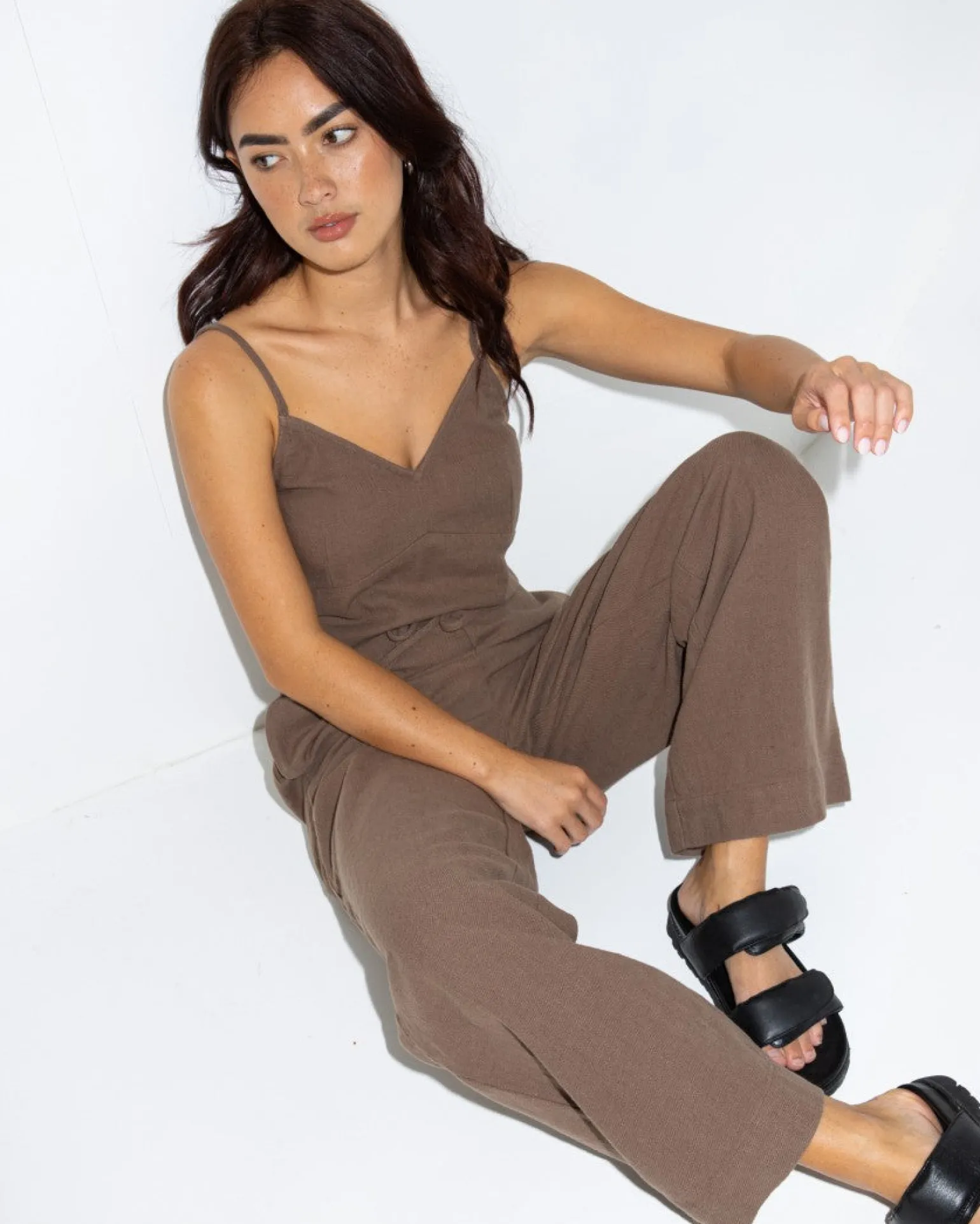 Carolina High Waisted Relaxed Fit Linen Pant | Rusty Fashion