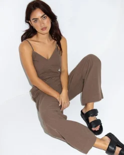 Carolina V Neck Linen Slip Top | Rusty Online