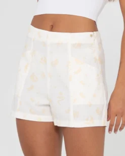 Cassidy High Waisted Linen Short | Rusty Sale