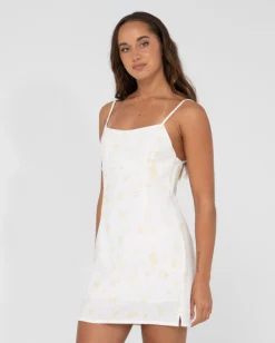 Cassidy Printed Open Back Mini Dress | Rusty Online