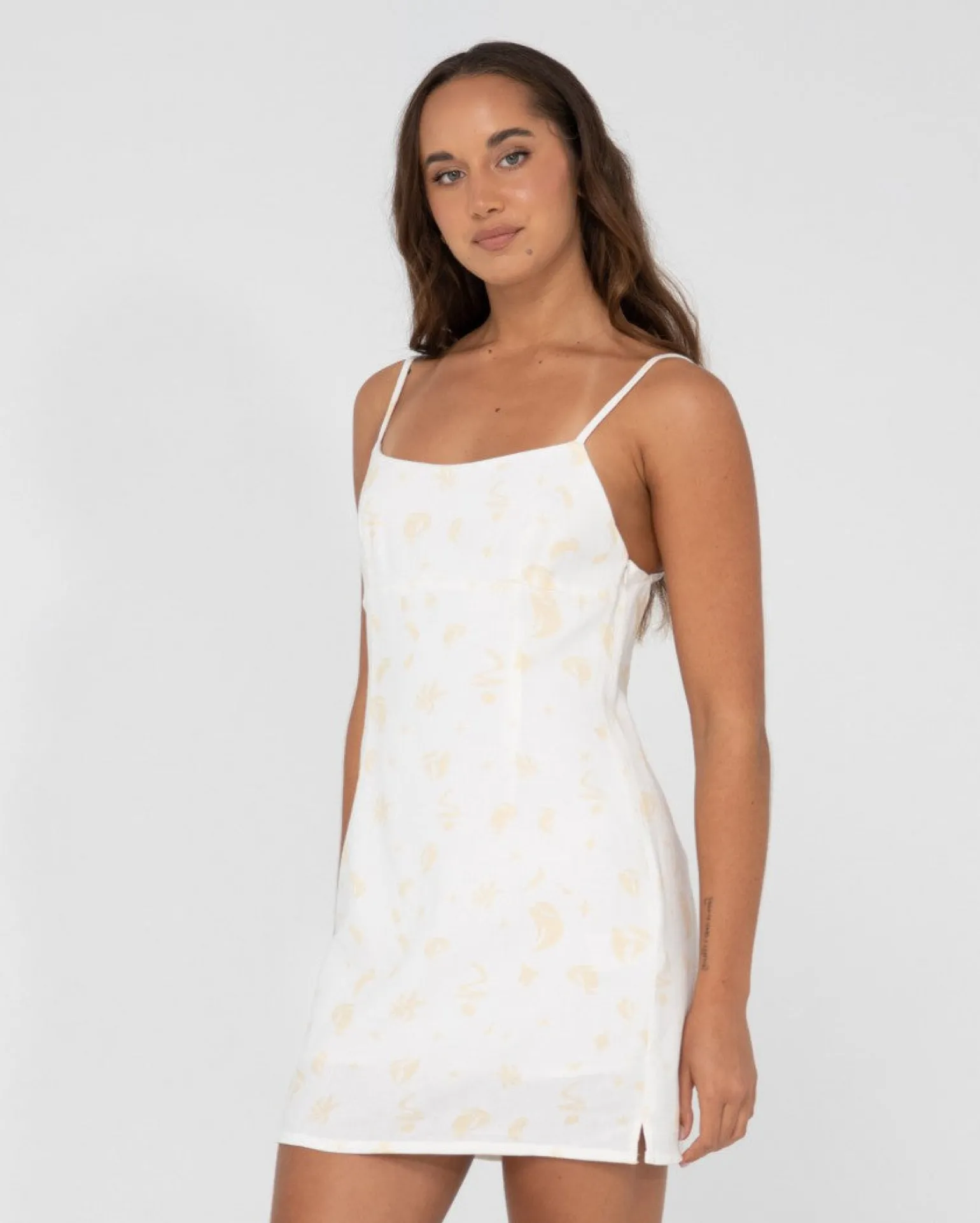 Cassidy Printed Open Back Mini Dress | Rusty Online