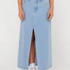 Celeste Low Rise Denim Maxi Skirt | Rusty Online