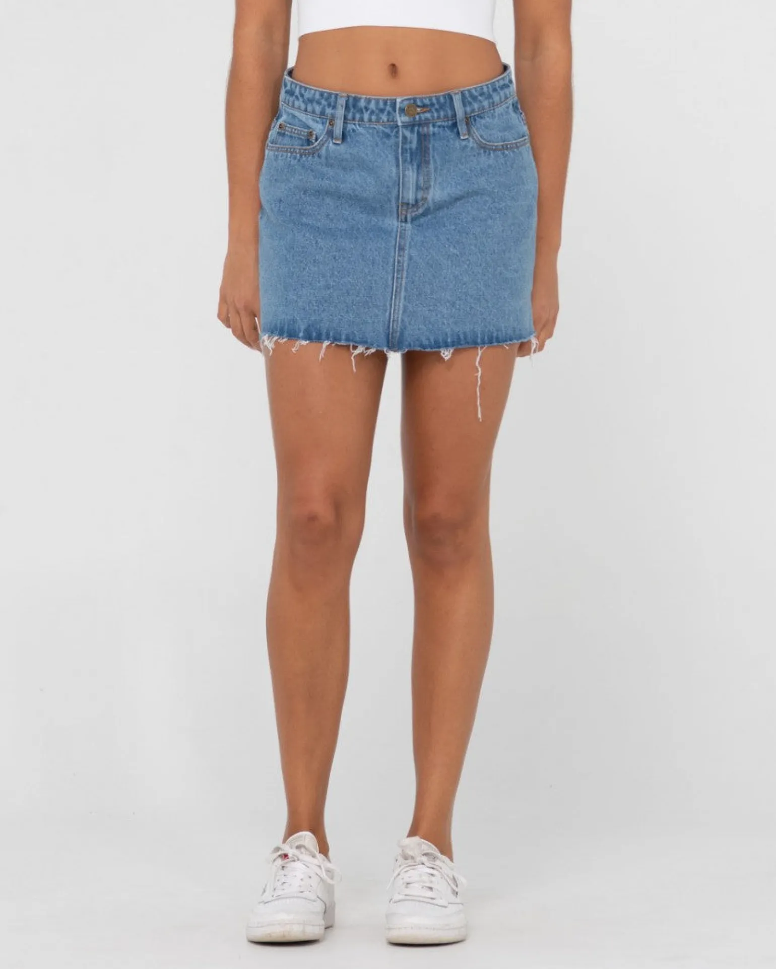 Celeste Low Rise Denim Mini Skirt | Rusty Hot