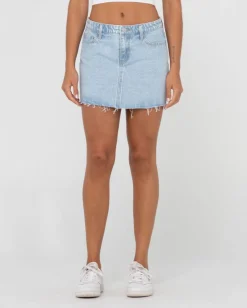 Celeste Low Rise Denim Mini Skirt | Rusty Hot
