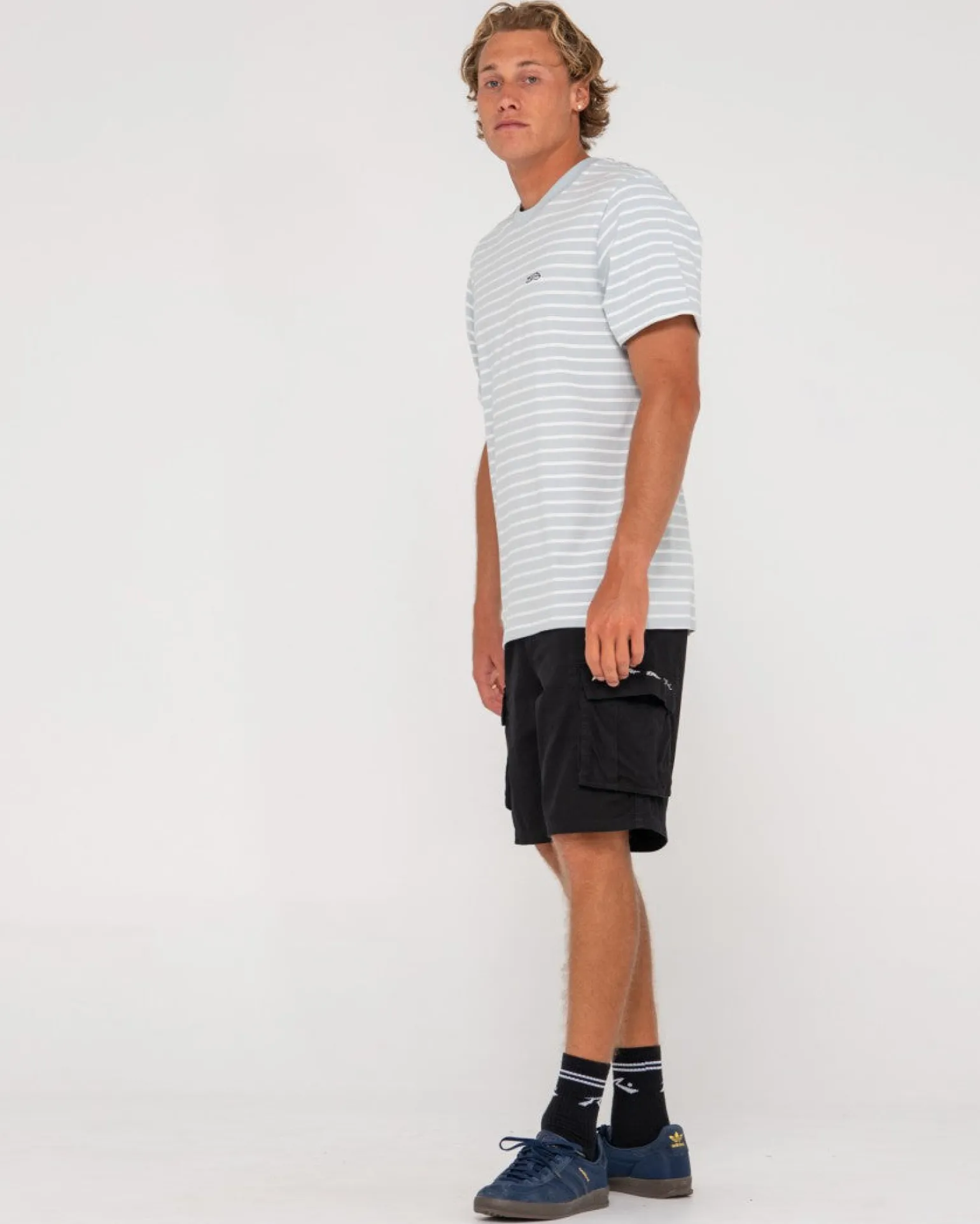 Changing Lanes Short Sleeve Stripe Tee | Rusty Best Sale