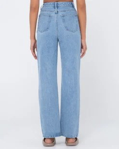 Chloe High Waisted Distressed Straight Jean | Rusty Flash Sale