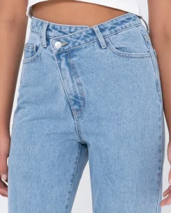 Chloe High Waisted Distressed Straight Jean | Rusty Flash Sale