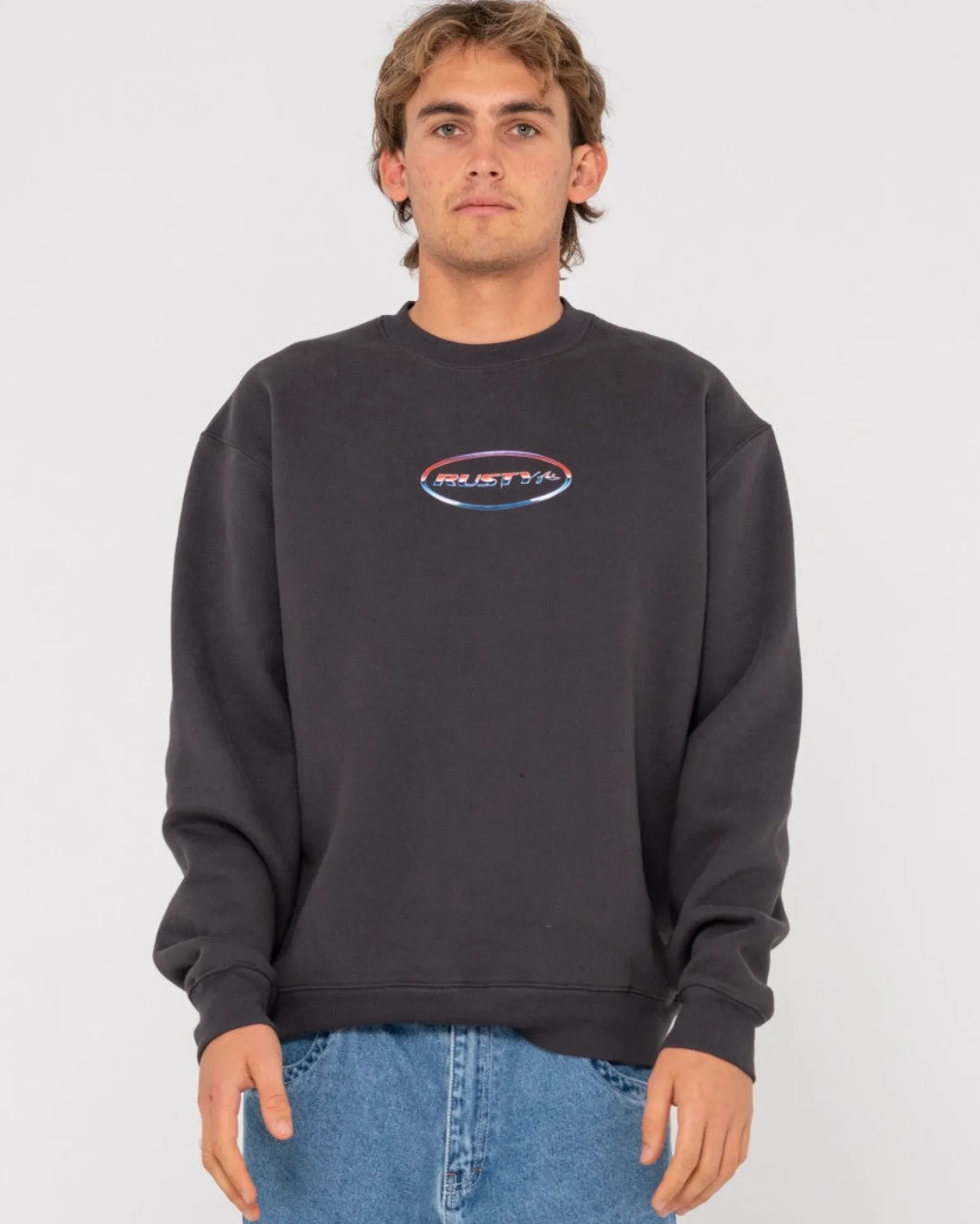 Chromatose Relaxed Super Fleece Crew | Rusty Outlet