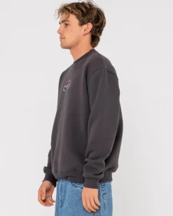 Chromatose Relaxed Super Fleece Crew | Rusty Outlet