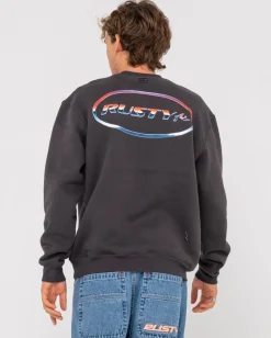 Chromatose Relaxed Super Fleece Crew | Rusty Outlet