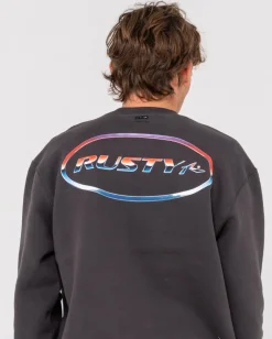 Chromatose Relaxed Super Fleece Crew | Rusty Outlet