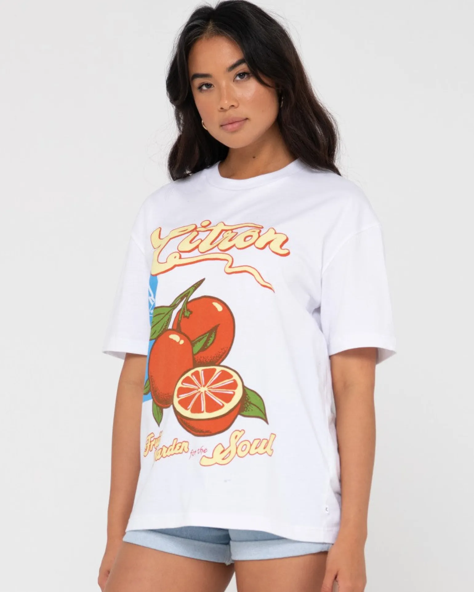 Citron Oversize Graphic Tee | Rusty Cheap