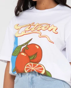 Citron Oversize Graphic Tee | Rusty Cheap