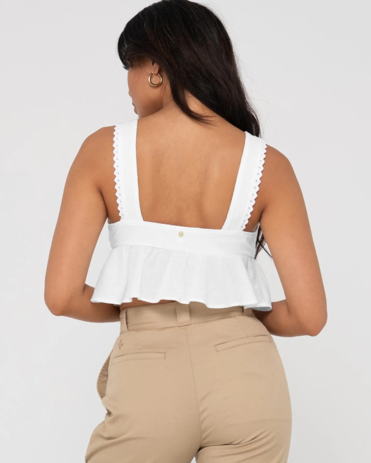 Coco V Neck Crop Top | Rusty Online